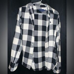 Ralph Lauren Women’s XS Black and White Flannel